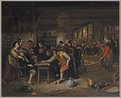 Le combat de coqs - Jan Havickszoon Steen